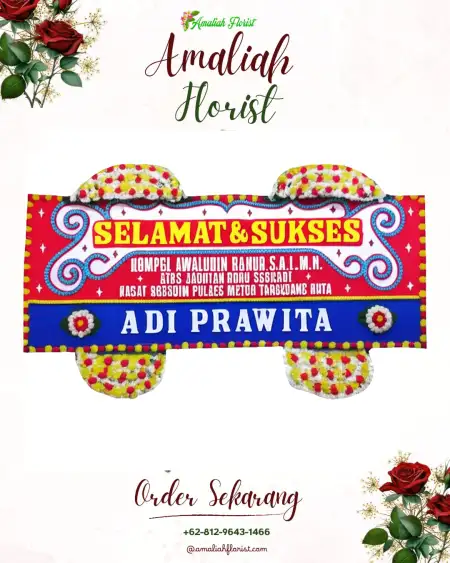 Papan Bunga Ucapan Selamat Mojowarno